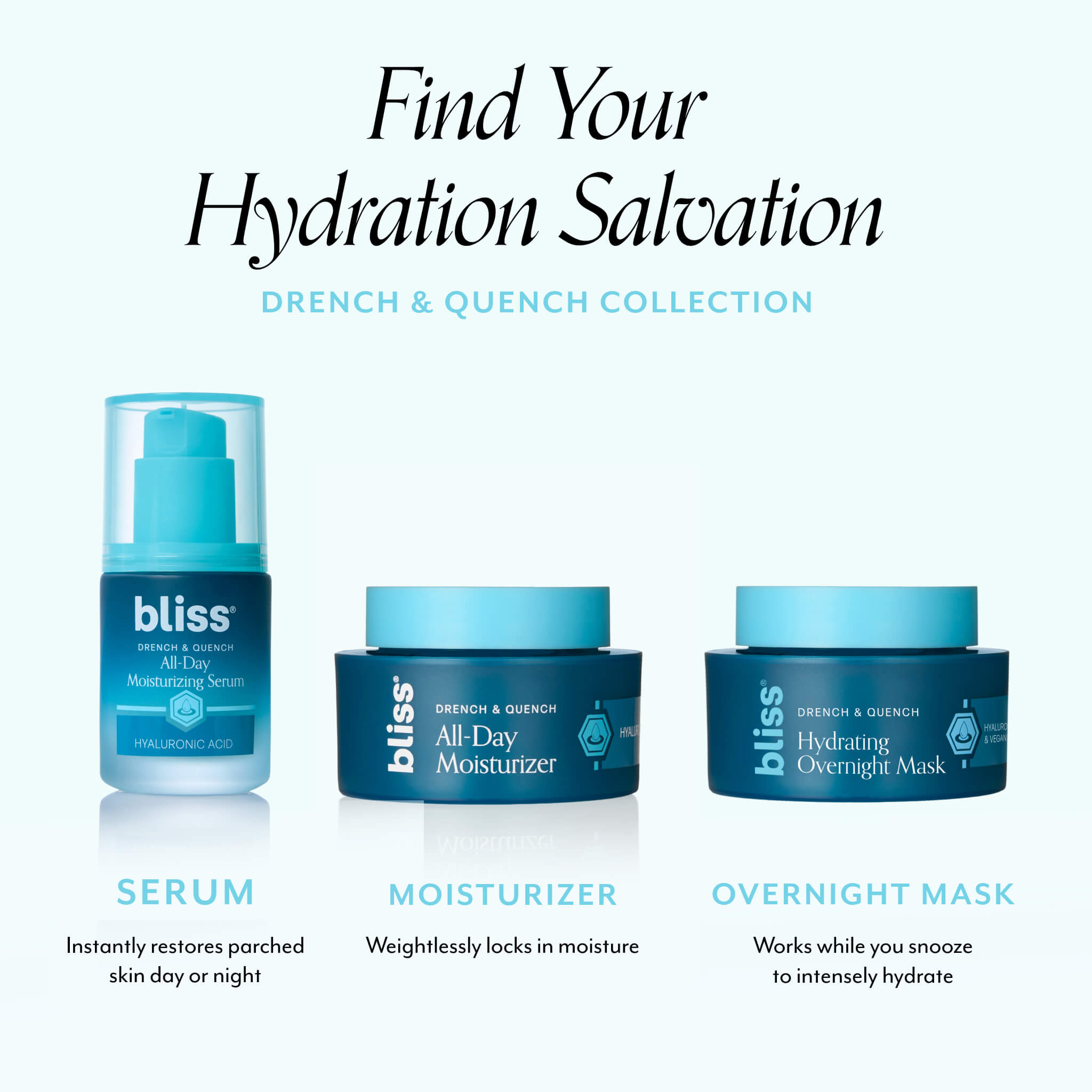 Drench & Quench Hydrating Overnight Mask with Hyaluronic Acid & Vegan Collagen - Image 6