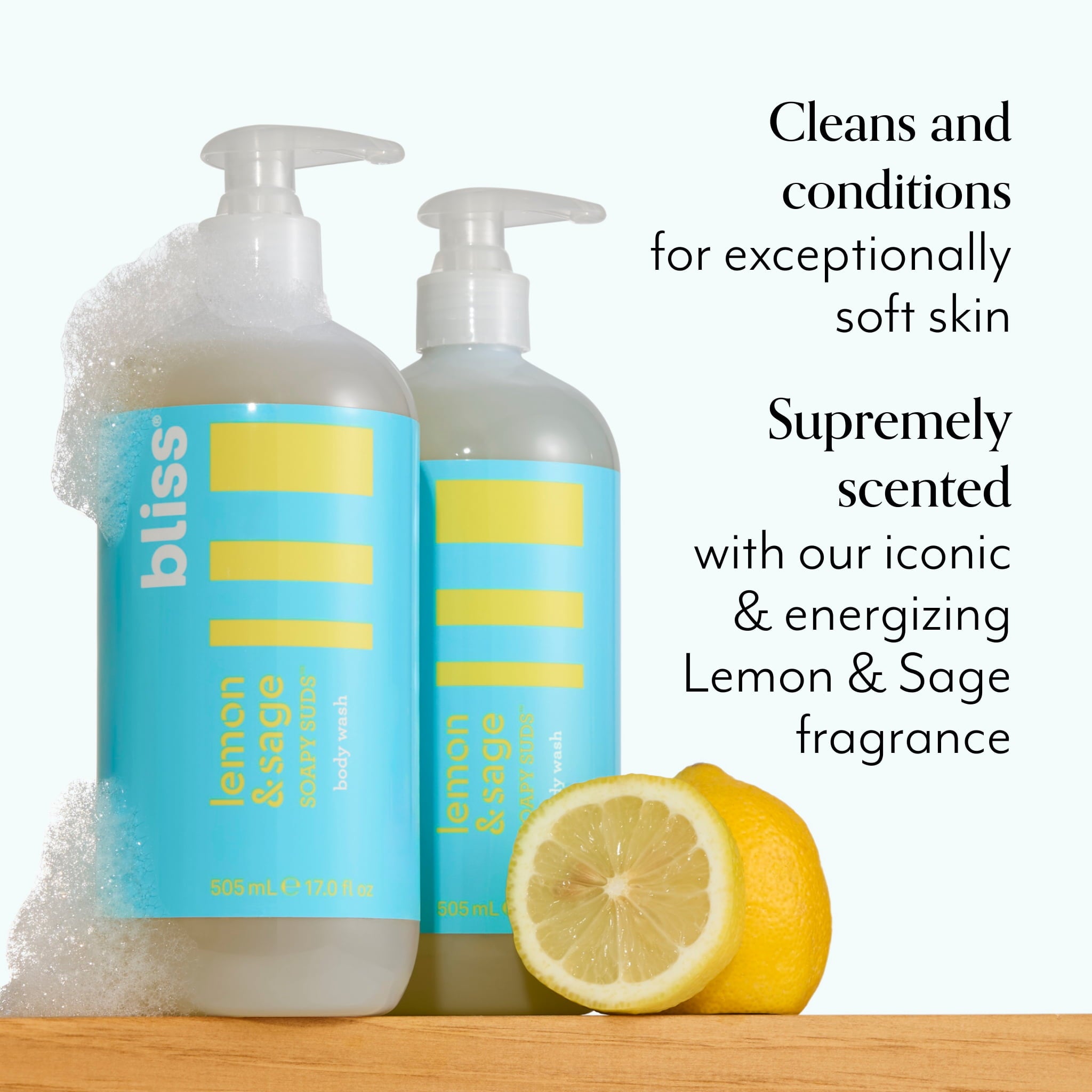 Lemon & Sage Soapy Suds Body Wash - Image 2
